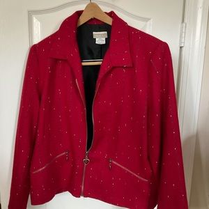 Coldwater creek glam striped jacket great for fall